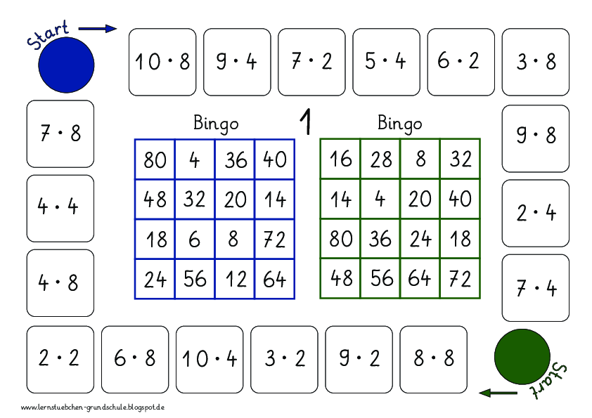 Bingo Einmaleins - für die Folgen 2, 4 und 8 (2)